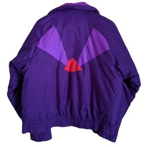 VTG Pink Purple Ski Puffer Coat